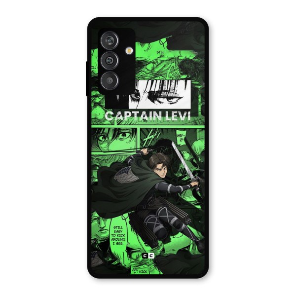 captain Levi Stance Metal Back Case for Galaxy M14 5G