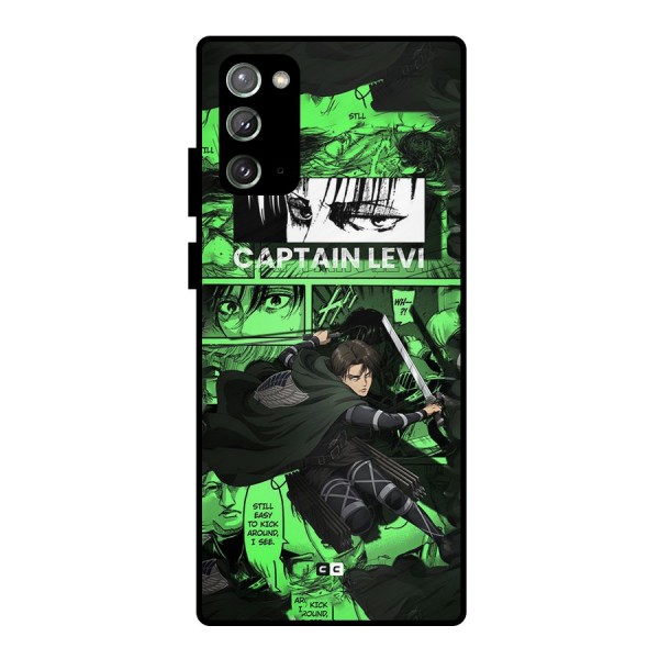 captain Levi Stance Metal Back Case for Galaxy Note 20