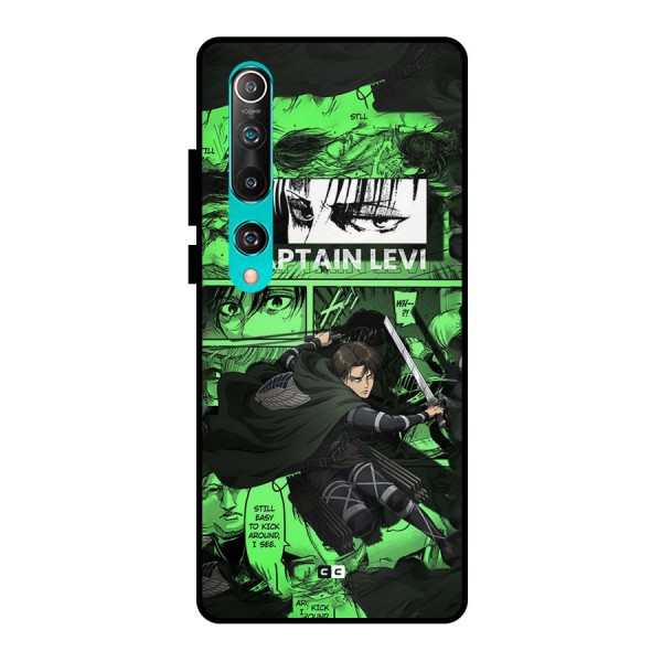 captain Levi Stance Metal Back Case for Mi 10