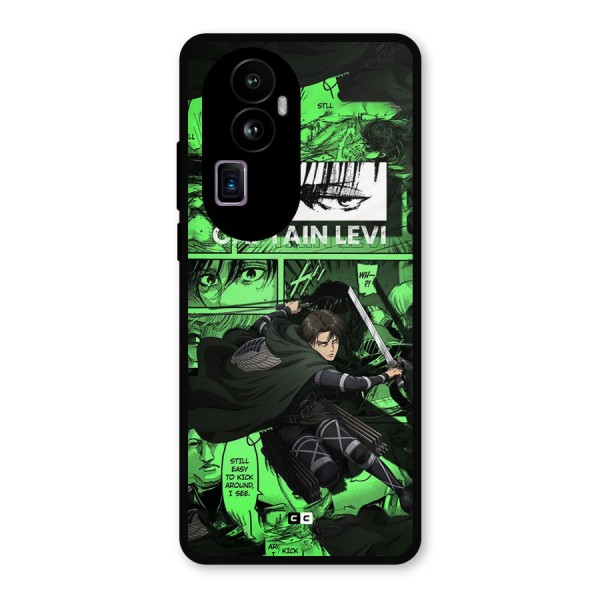 captain Levi Stance Metal Back Case for Oppo Reno10 Pro Plus