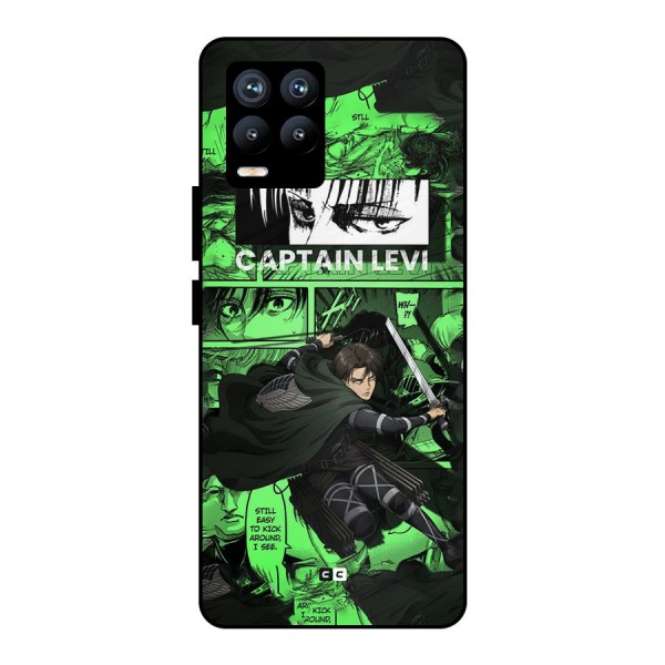 captain Levi Stance Metal Back Case for Realme 8 Pro