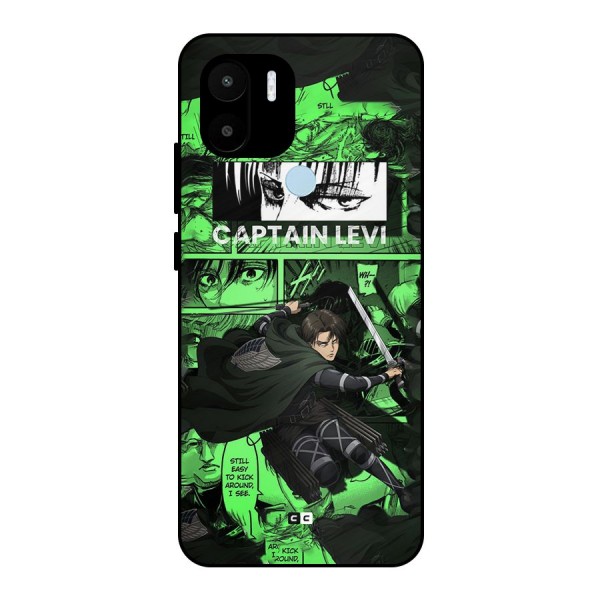 captain Levi Stance Metal Back Case for Redmi A1 Plus