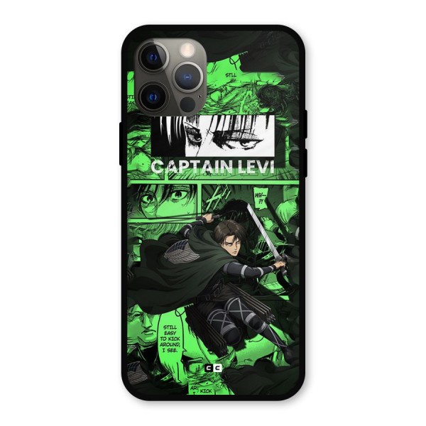 captain Levi Stance Metal Back Case for iPhone 12 Pro