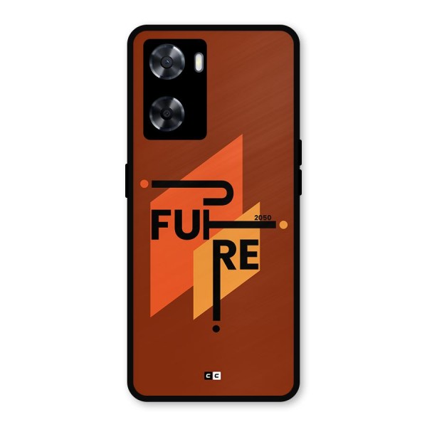 illustrative Future Metal Back Case for Oppo A57 2022