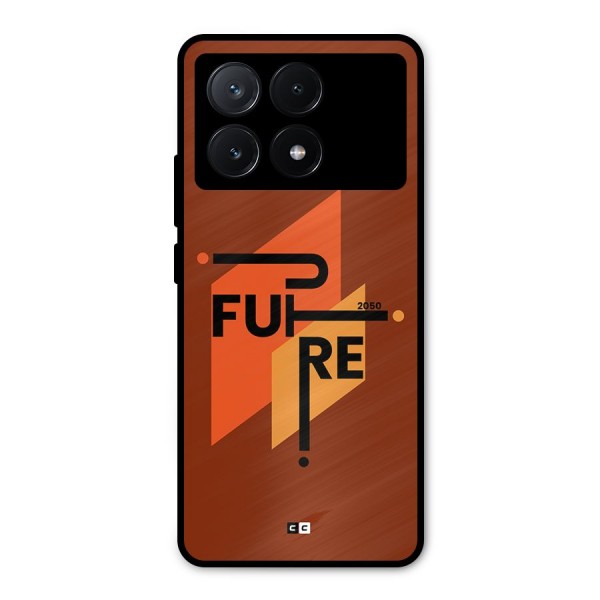 illustrative Future Metal Back Case for Poco X6 Pro