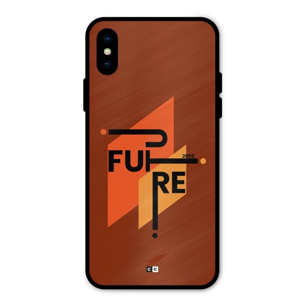 illustrative Future Metal Back Case for iPhone XS