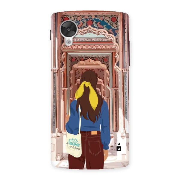 wonderful Girl Back Case for Google Nexus 5