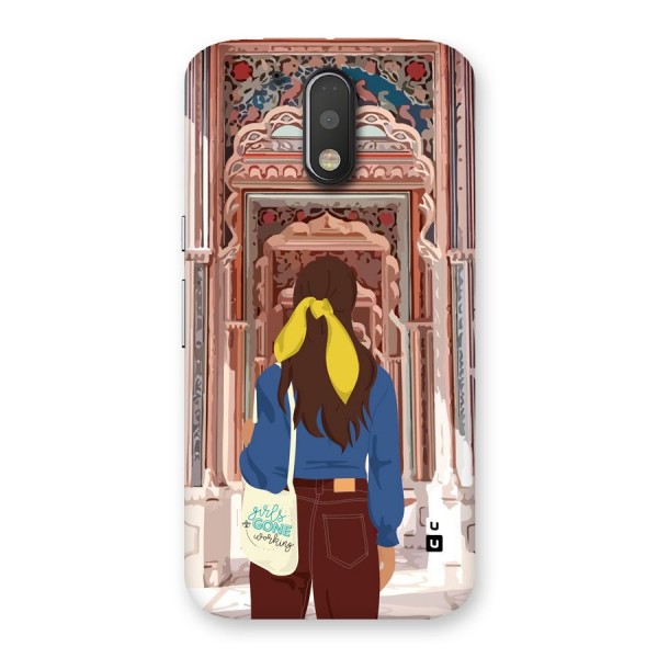 wonderful Girl Back Case for Moto G4 Plus
