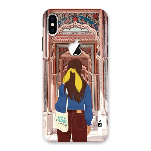 wonderful Girl Back Case for iPhone XS Max Apple Cut