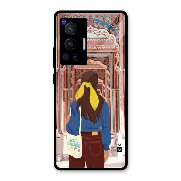 wonderful Girl Glass Back Case for Vivo X70 Pro