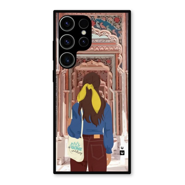 wonderful Girl Metal Back Case for Galaxy S23 Ultra