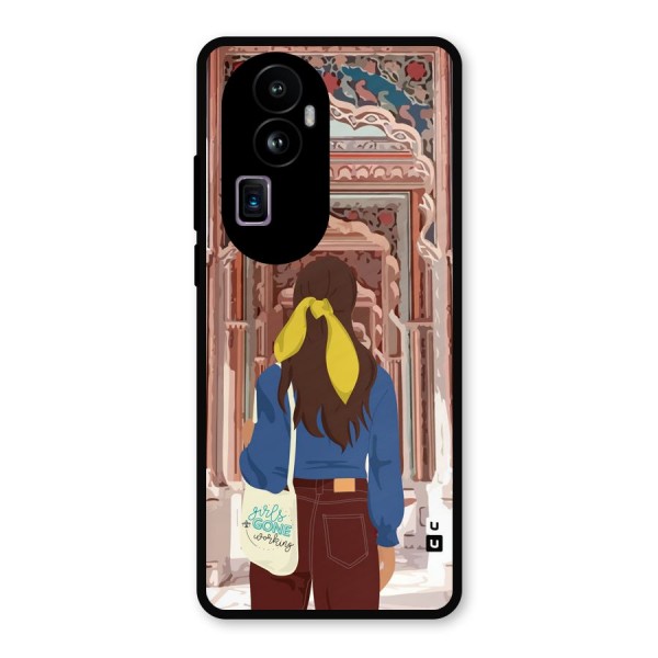 wonderful Girl Metal Back Case for Oppo Reno10 Pro Plus