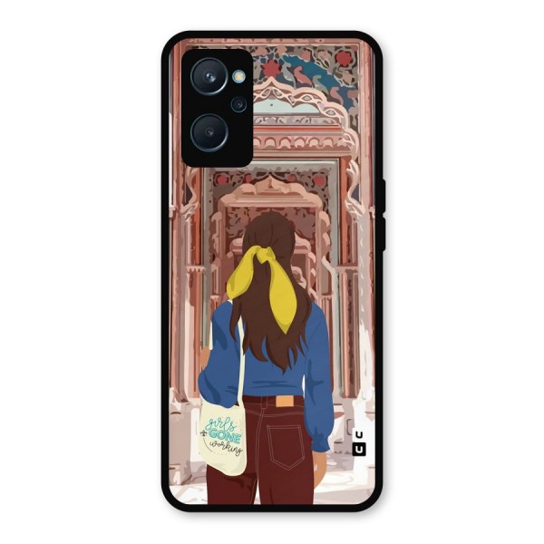 wonderful Girl Metal Back Case for Realme 9i