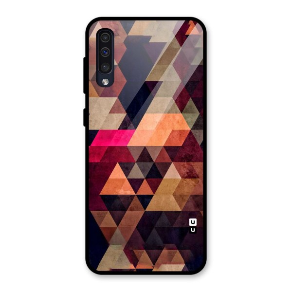 Abstract Beauty Triangles Glass Back Case for Galaxy A50s