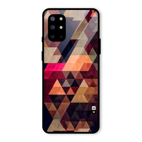 Abstract Beauty Triangles Glass Back Case for OnePlus 8T