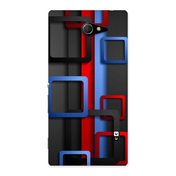 Abstract Box Back Case for Sony Xperia M2