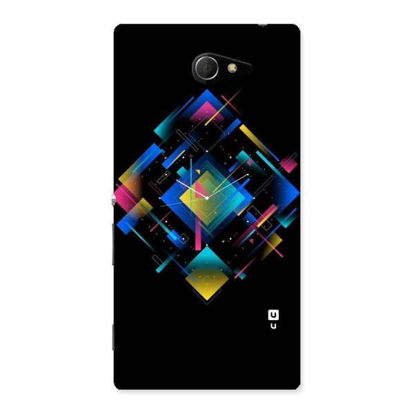 Abstract Clock Back Case for Sony Xperia M2