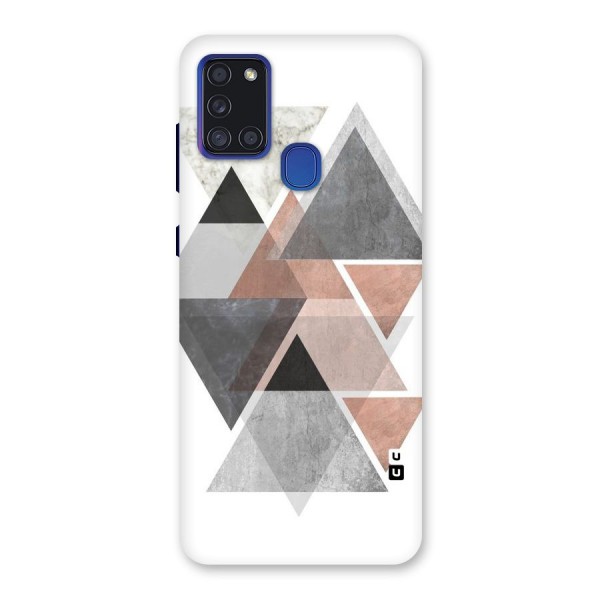 Abstract Diamond Pink Design Back Case for Galaxy A21s