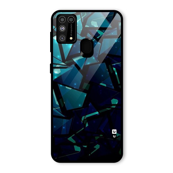 Abstract Glass Design Glass Back Case for Galaxy M31