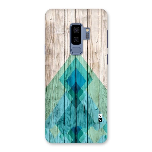 Abstract Green And Wood Back Case for Galaxy S9 Plus