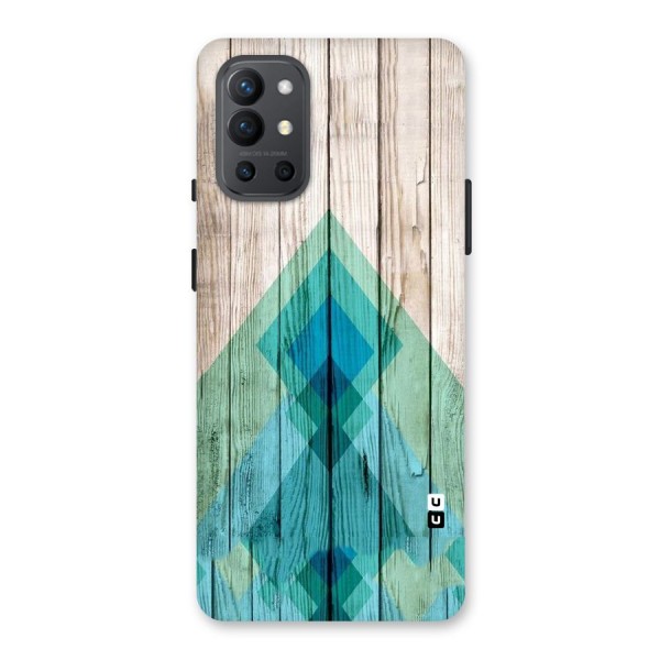 Abstract Green And Wood Back Case for OnePlus 9R