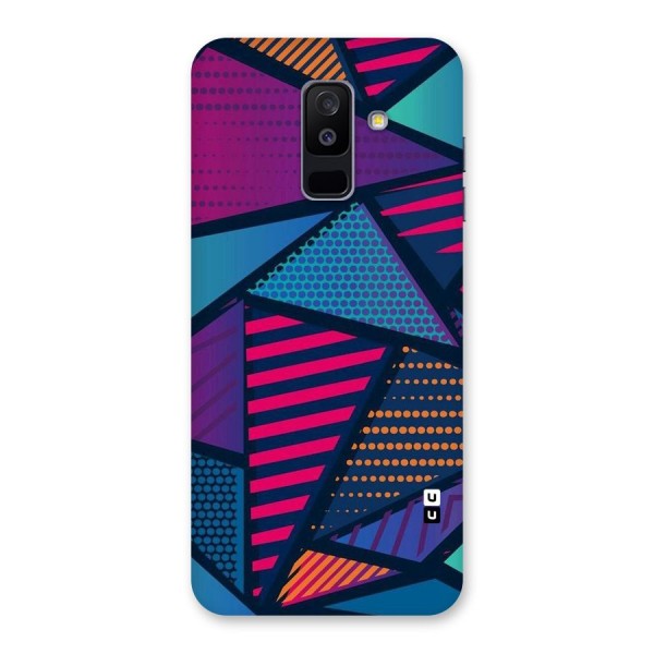 Abstract Lines Polka Back Case for Galaxy A6 Plus