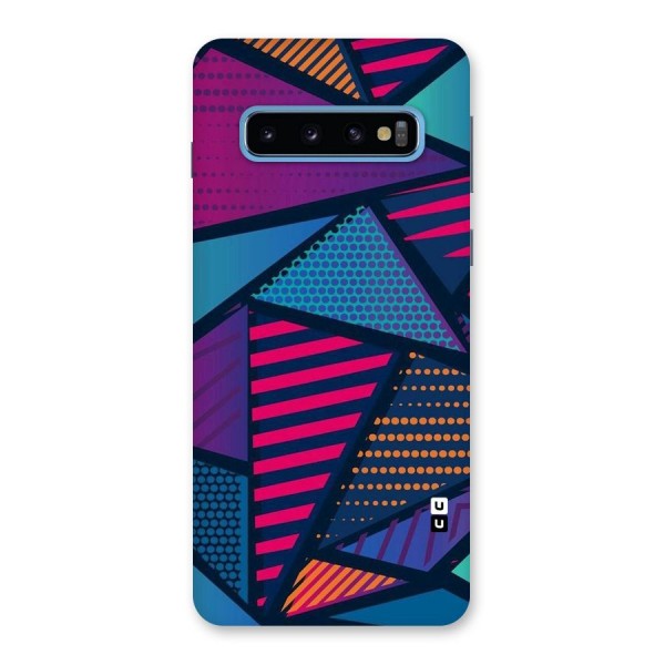 Abstract Lines Polka Back Case for Galaxy S10