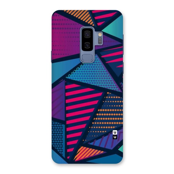Abstract Lines Polka Back Case for Galaxy S9 Plus