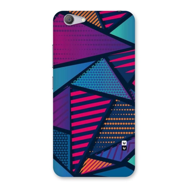 Abstract Lines Polka Back Case for Vivo Y53