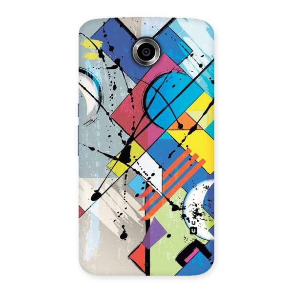 Abstract Paint Shape Back Case for Nexsus 6