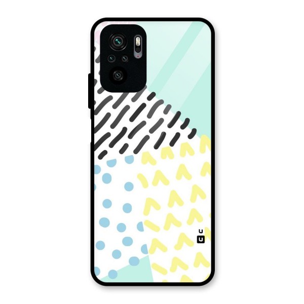 Abstract Pastel Glass Back Case for Redmi Note 10