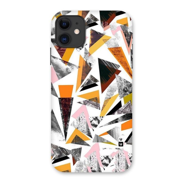 Abstract Sketchy Triangles Back Case for iPhone 11