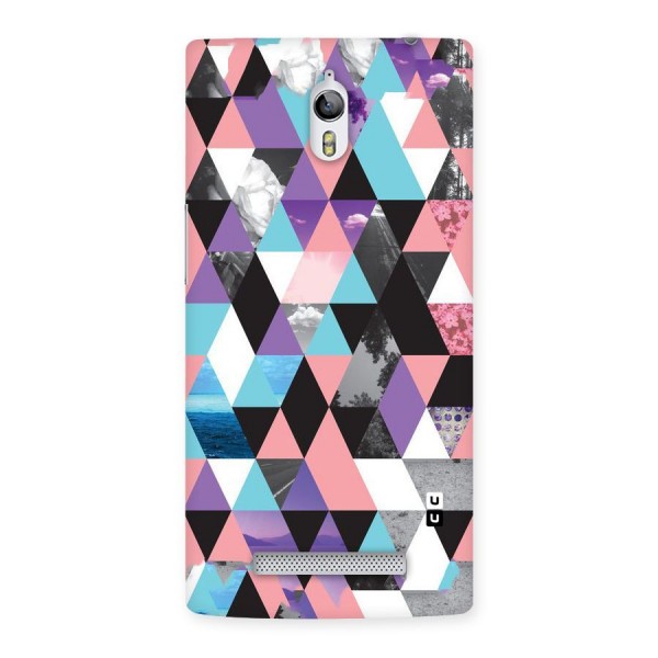 Abstract Splash Triangles Back Case for Oppo Find 7