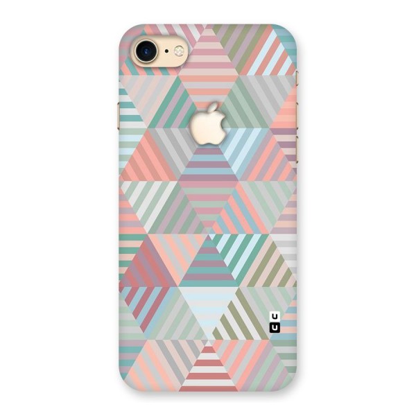 Abstract Triangle Lines Back Case for iPhone 7 Apple Cut
