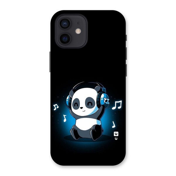 Adorable Panda Enjoying Music Back Case for iPhone 12