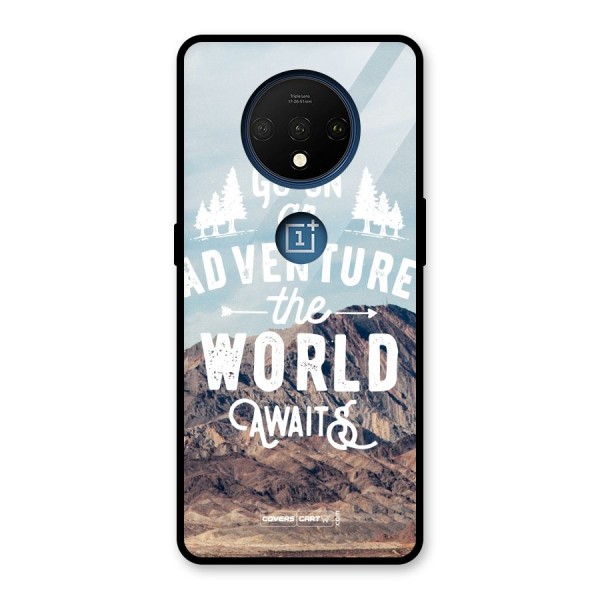 Adventure World Glass Back Case for OnePlus 7T