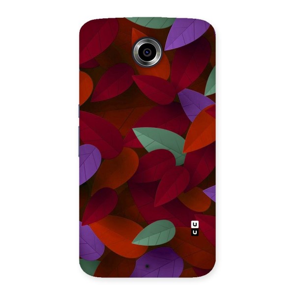 Aesthetic Colorful Leaves Back Case for Nexsus 6