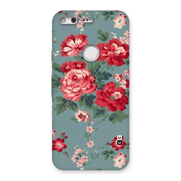 Aesthetic Floral Red Back Case for Google Pixel