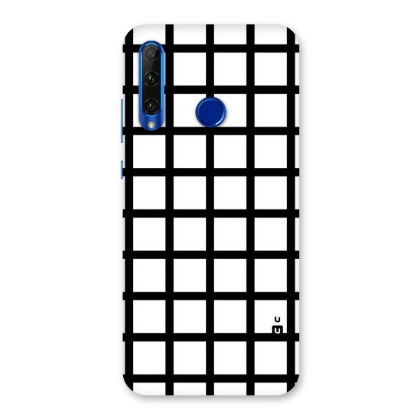 Aesthetic Grid Lines Back Case for Honor 20i