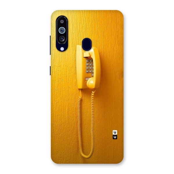 Aesthetic Yellow Telephone Back Case for Galaxy M40
