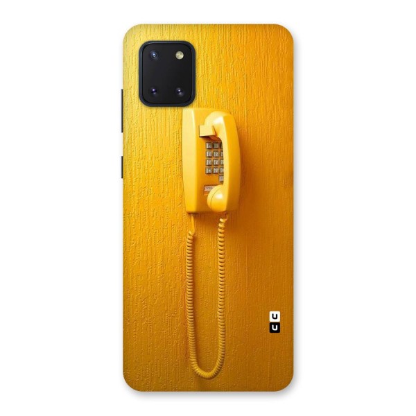 Aesthetic Yellow Telephone Back Case for Galaxy Note 10 Lite