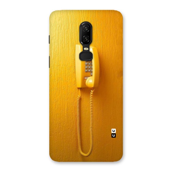Aesthetic Yellow Telephone Back Case for OnePlus 6