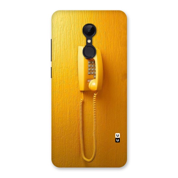 Aesthetic Yellow Telephone Back Case for Redmi 5