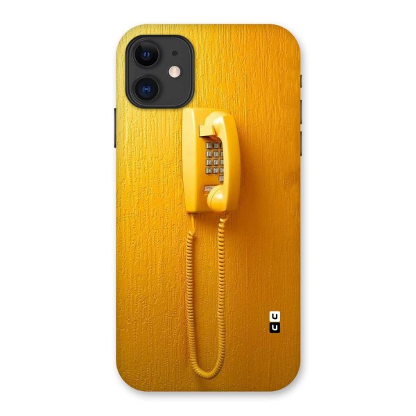 Aesthetic Yellow Telephone Back Case for iPhone 11