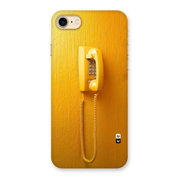 Aesthetic Yellow Telephone Back Case for iPhone 7