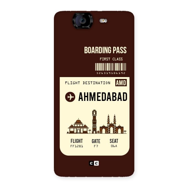 Ahmedabad Boarding Pass Back Case for Canvas Knight A350