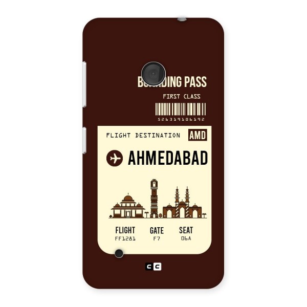 Ahmedabad Boarding Pass Back Case for Lumia 530