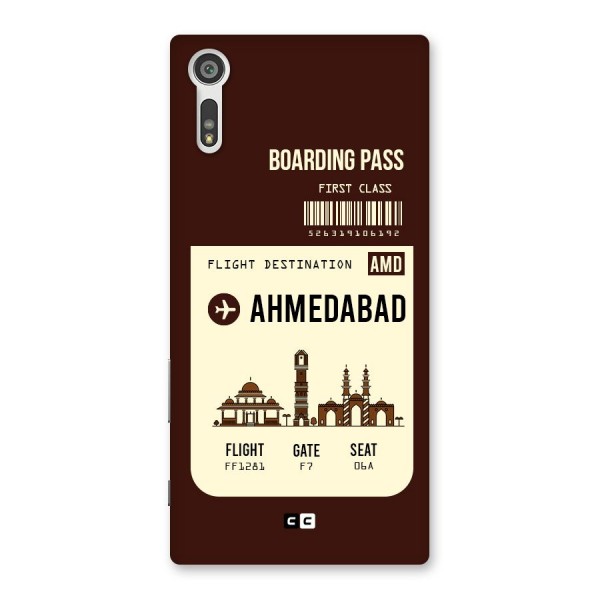 Ahmedabad Boarding Pass Back Case for Xperia XZ