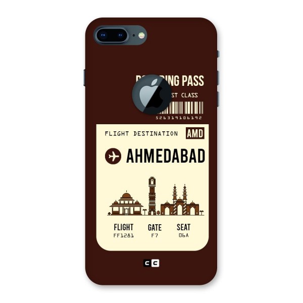 Ahmedabad Boarding Pass Back Case for iPhone 7 Plus Logo Cut