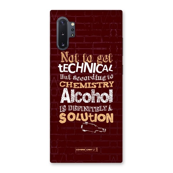 Alcohol is Definitely a Solution Back Case for Galaxy Note 10 Plus